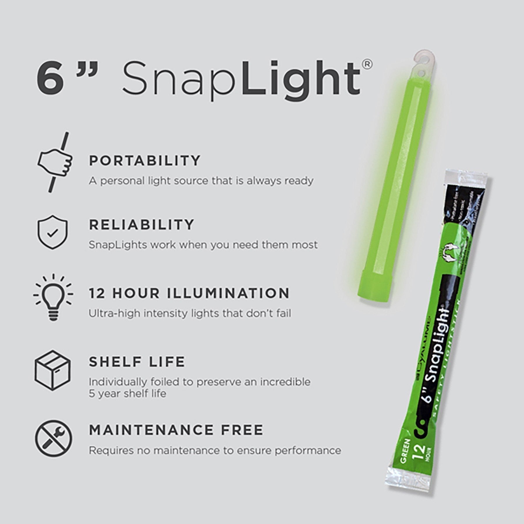Snaplight safety light shop stick