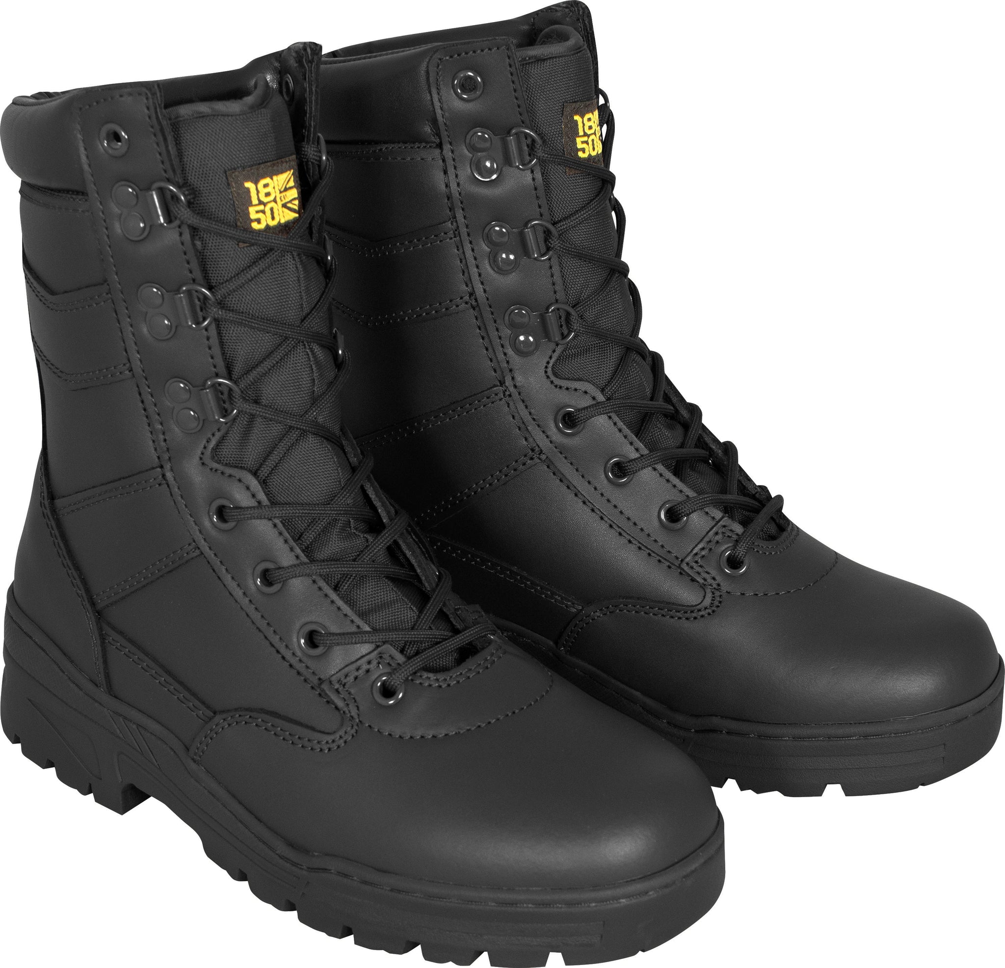 Cadet Full Leather Patrol Boot Black 1850 Military.Direct