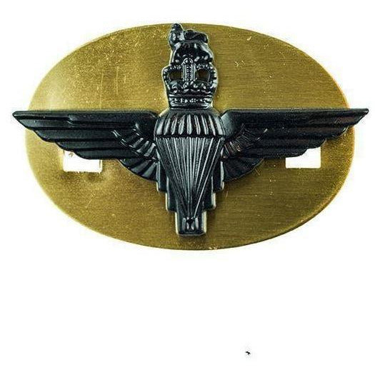 Cap Badge - PARA Reg - Black - S & P - w. Back Plate [product_type] Ammo & Company - Military Direct