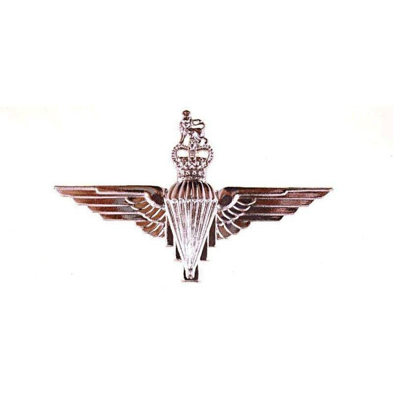Cap Badge - PARA Reg - NS - S & P - w. Back Plate [product_type] Ammo & Company - Military Direct