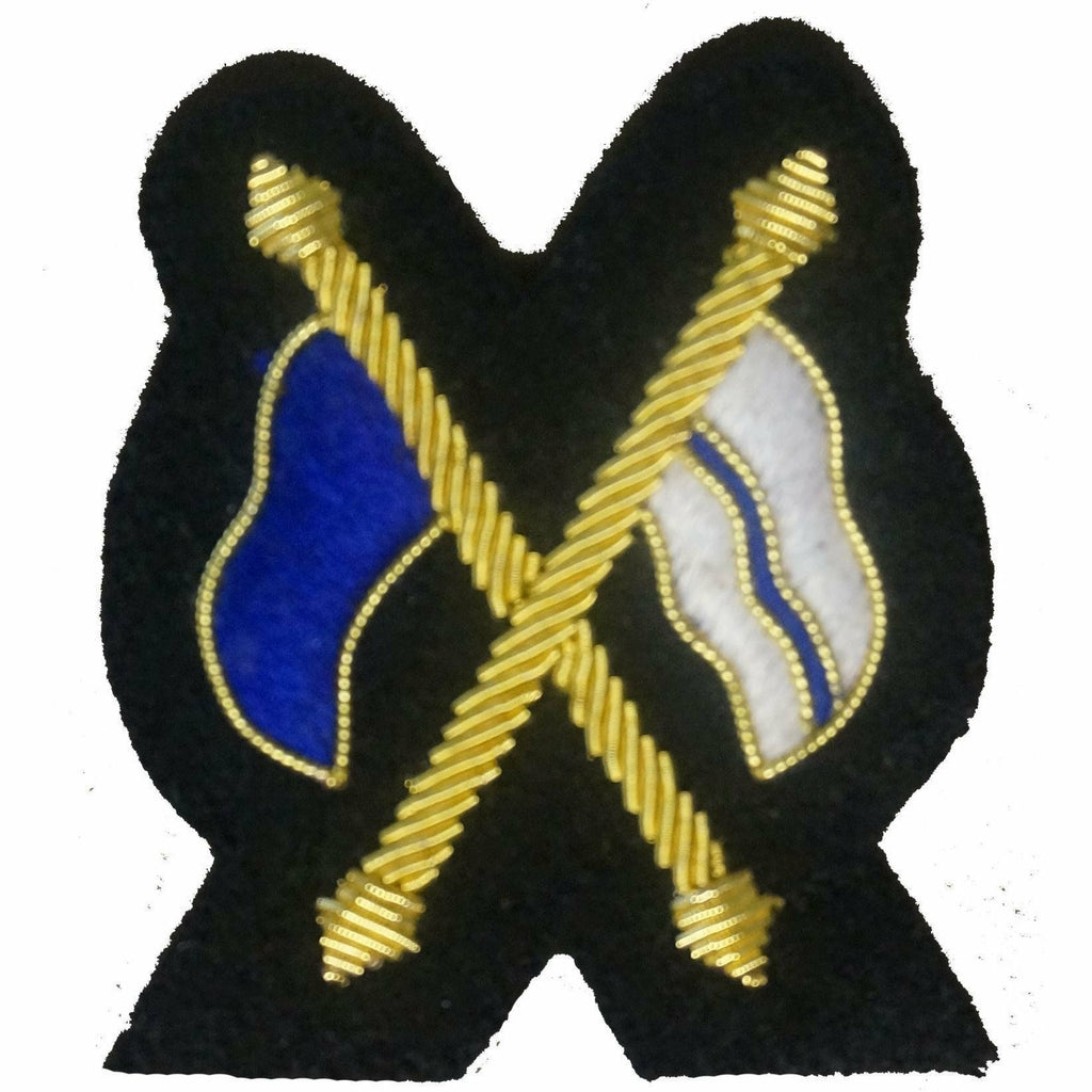Mess Dress- Qualification Badge - Signaller (X Flags)  - Black Ground [product_type] Ammo & Company - Military Direct