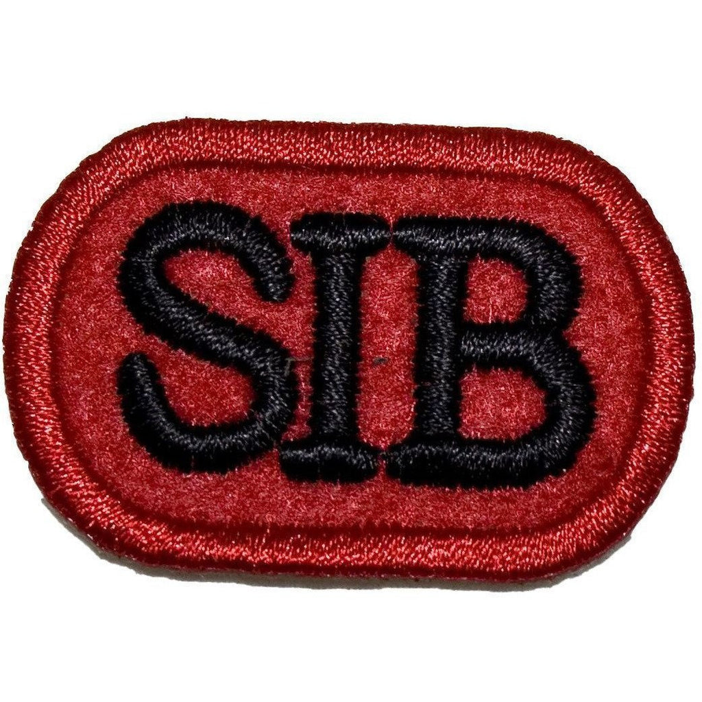 SIB badge - Red BG - Blk Emb - 40 x 27mm [product_type] Ammo & Company - Military Direct