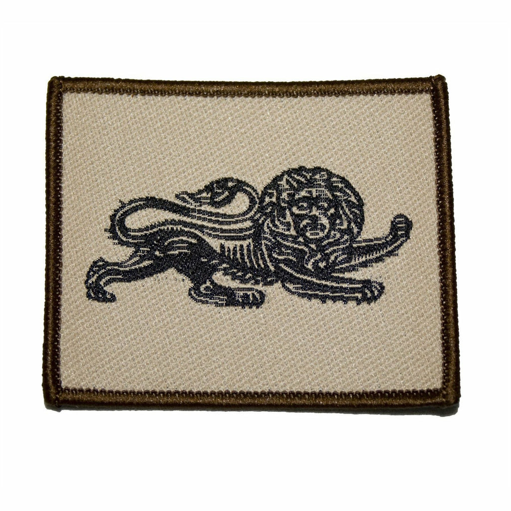 TRF - Duke of Lancaster's Regt - Black Lion on Beige - 60 x 50mm [product_type] Ammo & Company - Military Direct