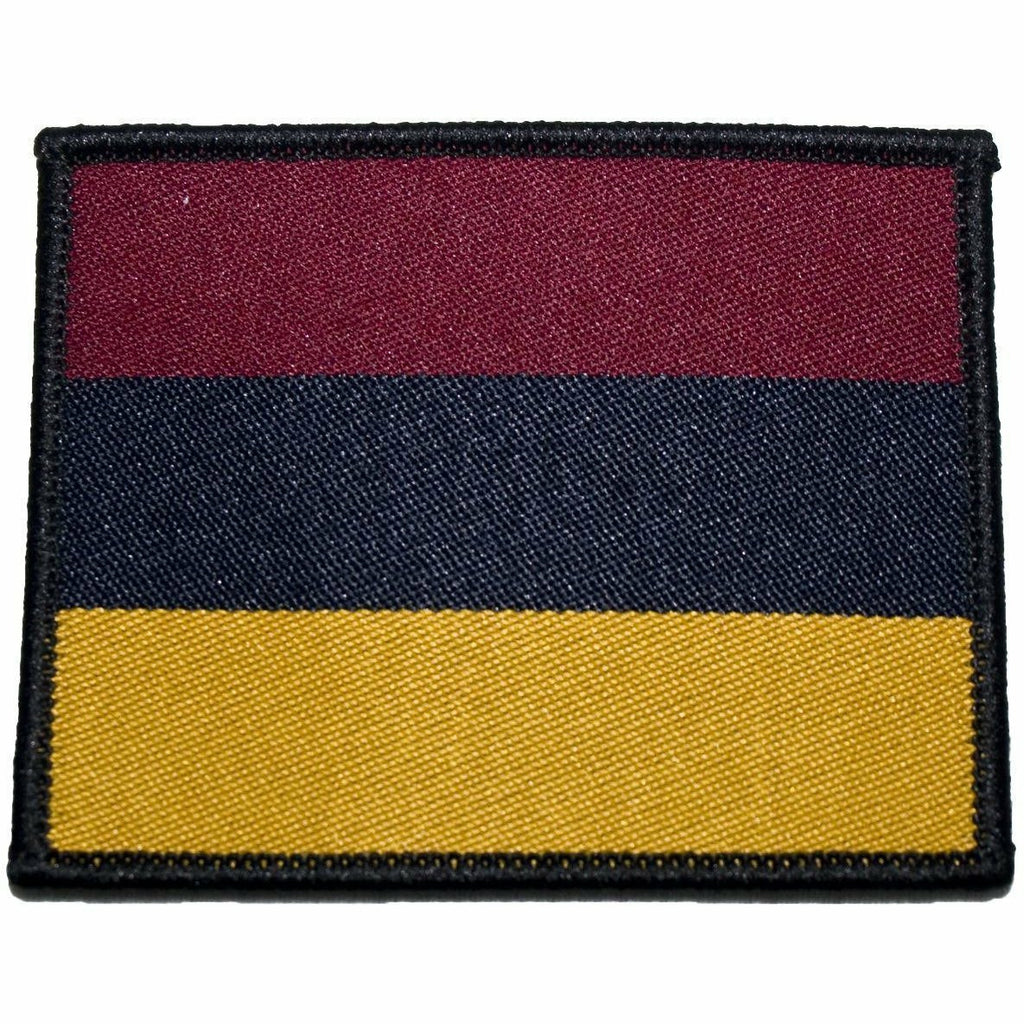 TRF - RAMC - Maroon/Navy/Yellow Horizontal Stripes - 66 x 53mm [product_type] Ammo & Company - Military Direct