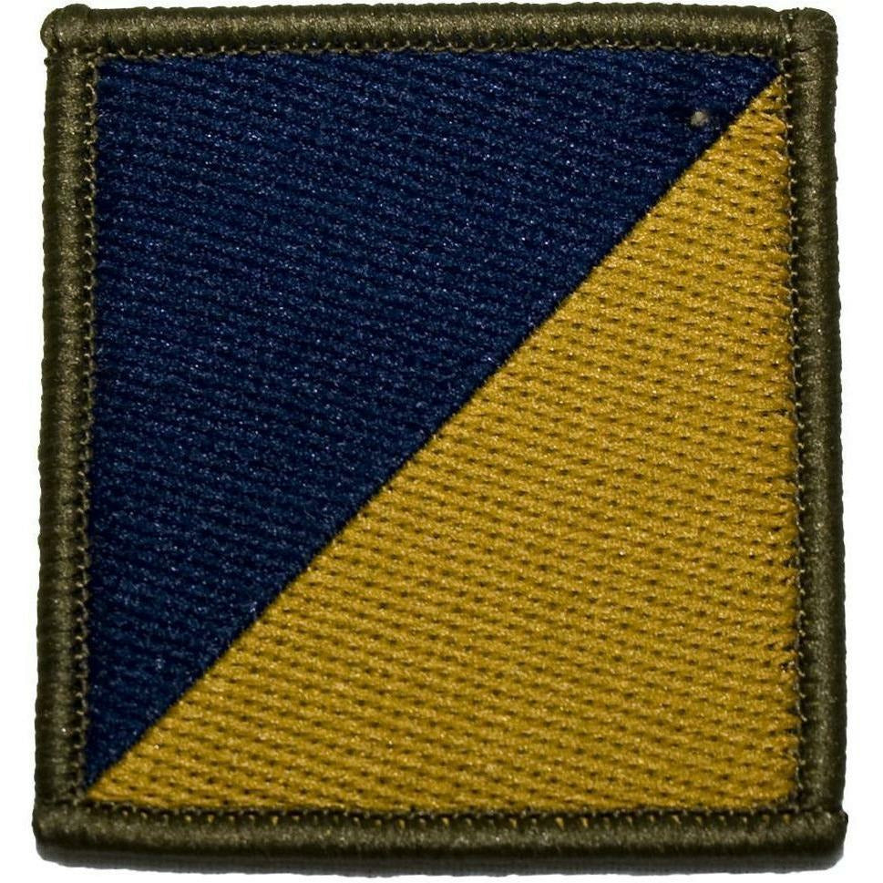 TRF - RLC - Royal Logistics Corps - Yellow/Navy with Olive Overlocked - 40 x 40mm [product_type] Ammo & Company - Military Direct