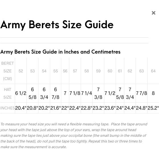 Ammo & Company Berets Army Air Corps Beret