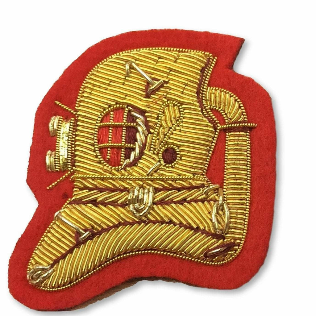 Ammo & Company Mess Dress- Qualification Badge - Advanced Divers Badge - Gold on Scarlet Ground