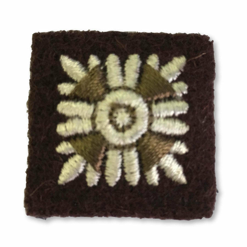 Ammo & Company Star -25mm- Brown& Cream Embroidered - RSDG