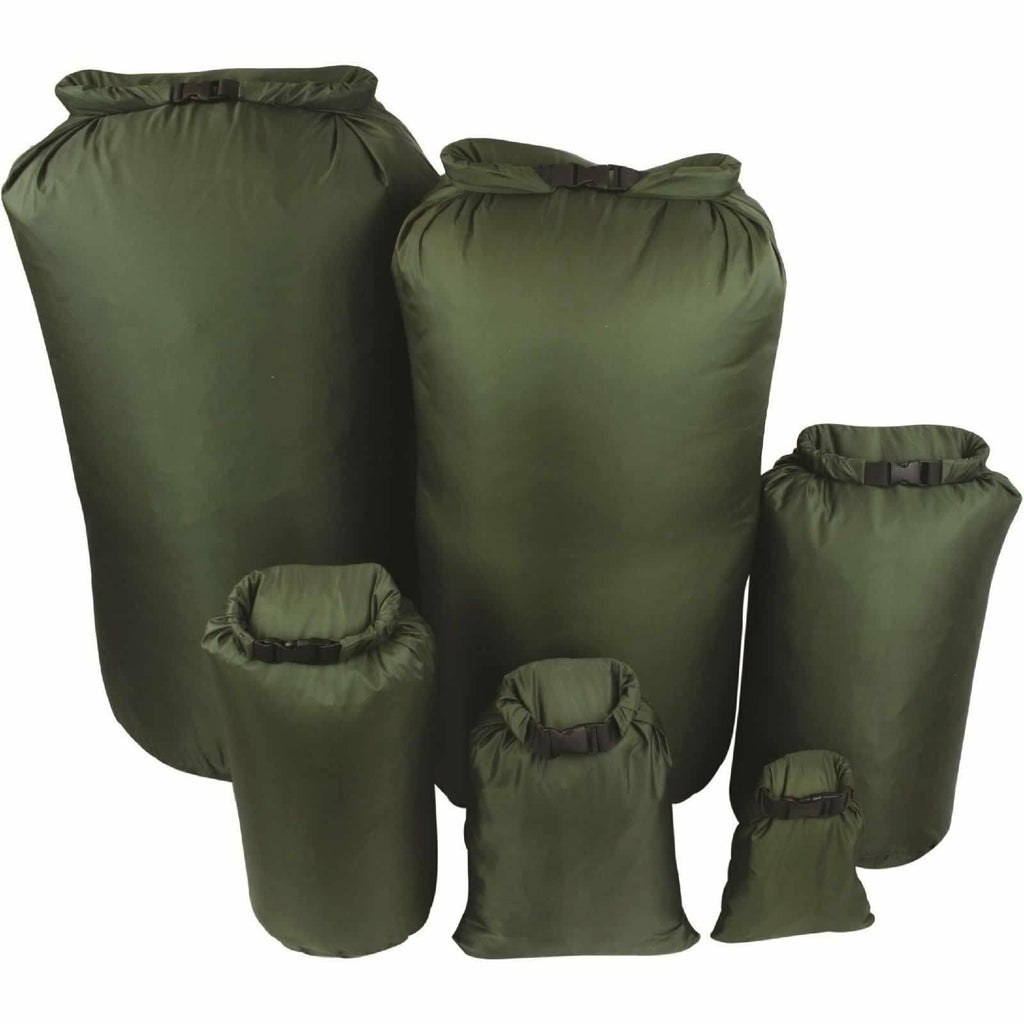 Highlander Olive Green Waterproof Dry Bags 1-80L Bags Highlander - Military Direct