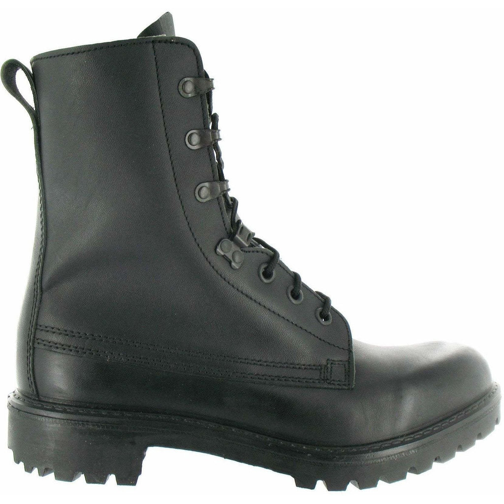 Lightweight Black Leather Ranger Assault Boots - Youth Sizes 3 to 5 MoD Black Boots Military Direct - Military Direct