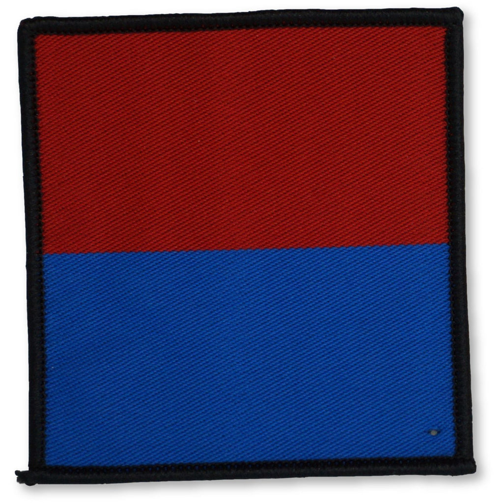 DZ - RHA - Red/Royal Blue Hoz Stripes - 70 x 70mm [product_type] Military.Direct - Military Direct