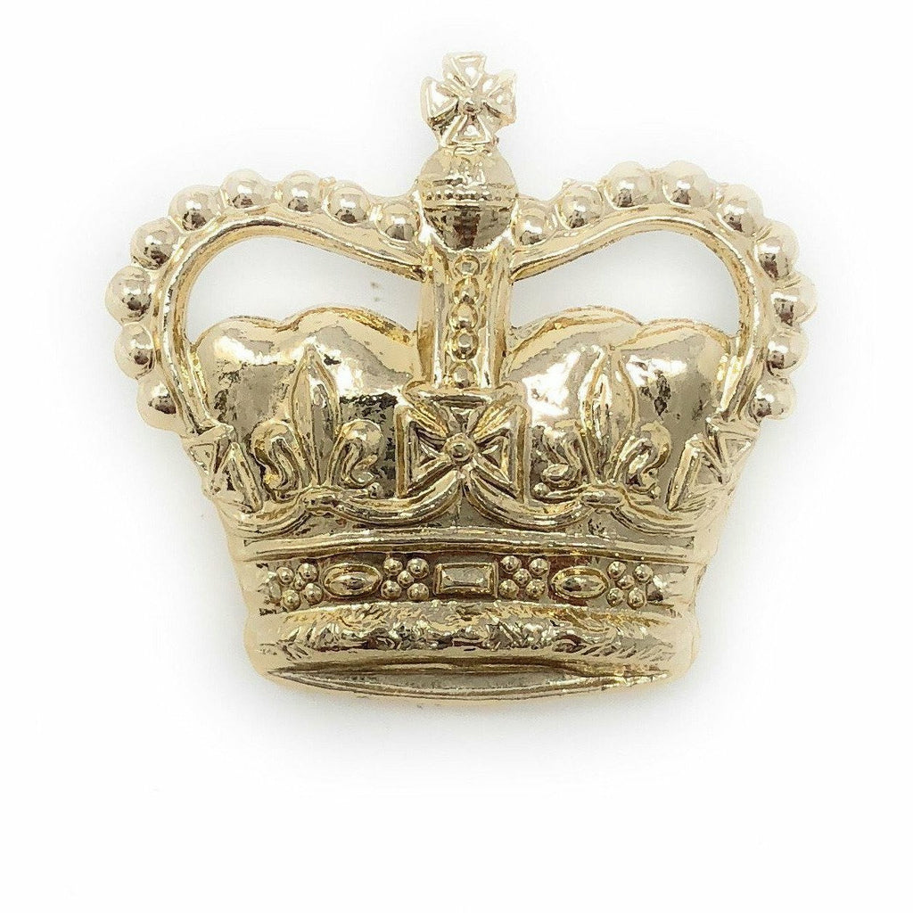 Eversleigh Crowns 3/4" - Anodised Gilt - Spike & Clutch Fitting [product_type] Military.Direct - Military Direct