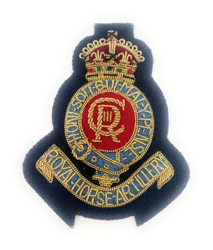 Picture of Beret Badge - 3rd Royal Horse Artillery - Navy - Tudor