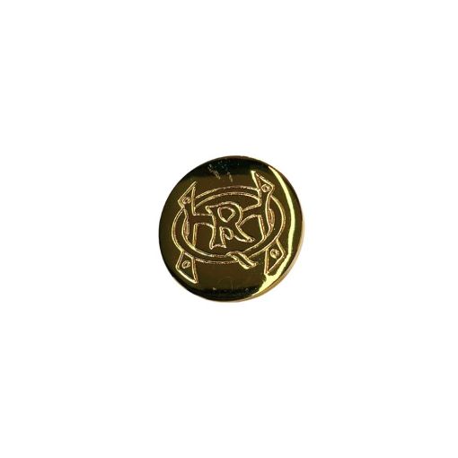 Picture of The Queen's Royal Hussars Officers Green Suit Buttons - Brass - Stamped - Small