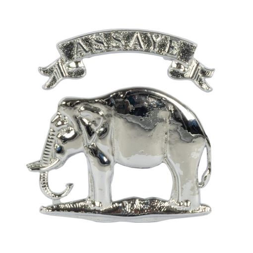 Picture of Pouch Badge (ORs) - Light Dragoons Elephant & Scroll - Chrome