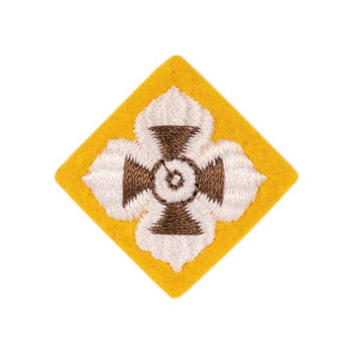 Picture of The Light Dragoons Officers Rank Star - 104 Cavalry Yellow Cloth Embroidered – Pairs