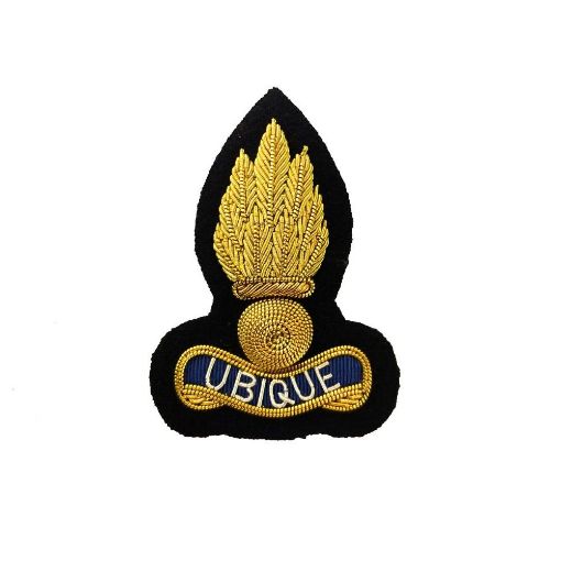 Picture of Beret Badge - Royal Engineers - B/W Grenade on Navy