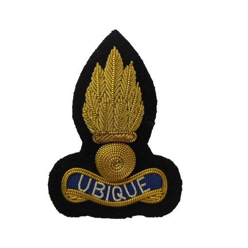Picture of Beret Badge - Royal Engineers - B/W Grenade on Navy