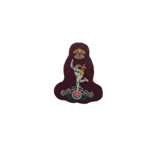 Picture of Royal Signals Officers Bullion Wire Beret Badge - Maroon - Tudor Crown