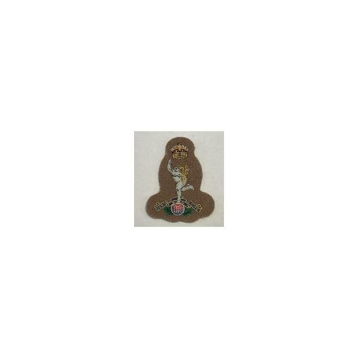 Picture of Beret Badge - B/W Officers Royal Sig - Sand - Tudor Crown