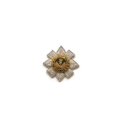 Picture of Scots Guards Beret Star - Silver/Gold - Wire Embroidered