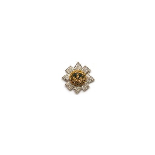 Picture of Scots Guards Beret Star - Silver/Gold - Wire Embroidered