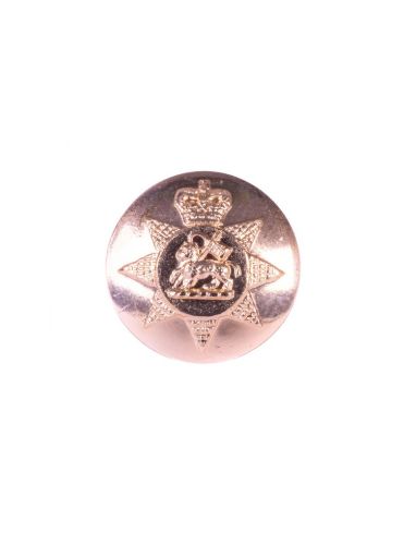 Picture of The PWRR Tunic Button (Queen's Regiment) - Gold Anodised - 30L