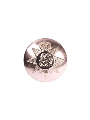 Picture of The PWRR Tunic Button (Queen's Regiment) - Gold Anodised - 40L