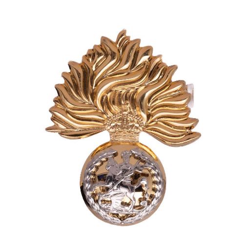 Picture of The Fusiliers Cap Badge - Brass & Nickle Silver - Tudor Crown