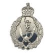 Picture of Queen's Gurkha Signal's Cross Belt Badge - Tudor Crown, Silver Plate