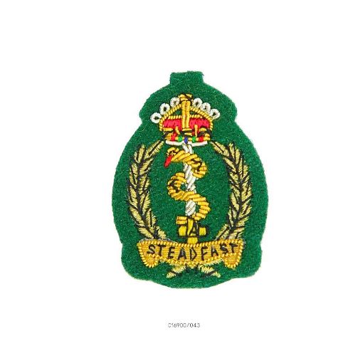 Picture of Royal Army Medical Services Officers Beret Badge - Green Backing