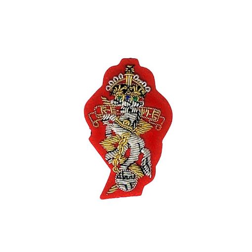 Picture of REME Bullion Wire Beret Badge - Silhouette Cut - Scarlet - Tudor Crown