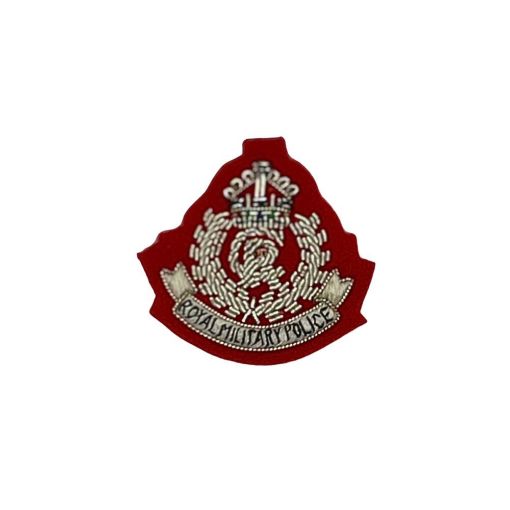 Picture of Royal Military Police Officers Beret Badge - Red - Silhouette Cut - Tudor Crown