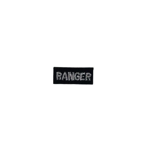 Picture of Officers & OR Mess Dress RANGERS Qualification Badge - Rifle Green - Silver Wire - 2.5 x 1cm