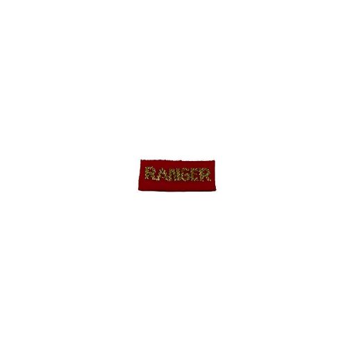Picture of Officers & OR Mess Dress RANGERS Qualification Badge - Scarlet - Gold Wire - 2. x