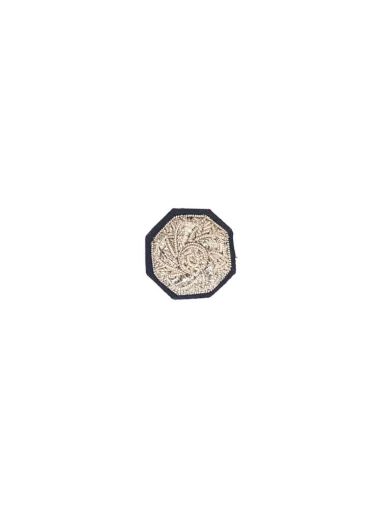 Picture of Small Impeller (Hand Embroidered) Silver Bullion-On Black