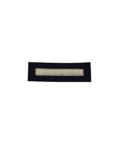 Picture of Fire Service 1 Bar, 8mm Wide (hand Embroidered) Silver Bullion on Navy