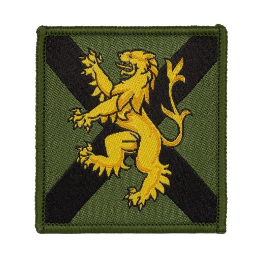 Picture of TRF - Scots Regiment - Gold Lion on Olive Scot Flag - Pack of 5