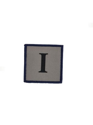 Picture of Ranger Regiment TRF "I" - Black on Grey - Blue Border - Pack of 5