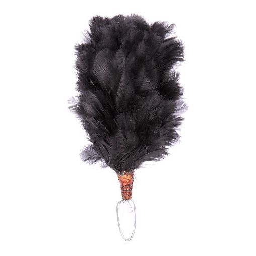 Picture of Feather Hackle - Black - 6 & 7 Scots (Regimental Hackle)