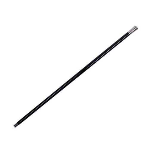 Picture of The Rifles RSM & Provost Cane - 36" Black Wood - Nickel Plated Thimble Cap - Tudor Crown