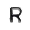 Picture of Letter R (Retired OFFICERS ) - Spike & Clutch Fitting - Black - Pair