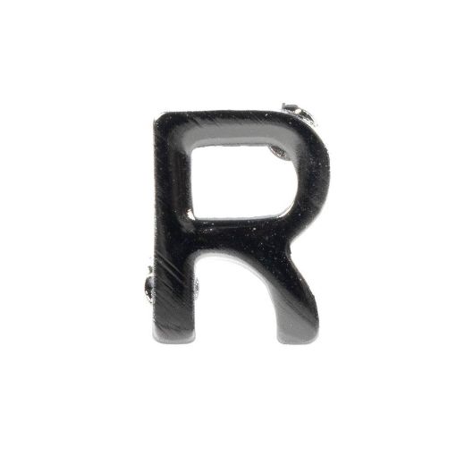 Picture of Letter R (Retired OFFICERS ) - Spike & Clutch Fitting - Black - Pair