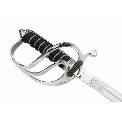 Picture of Sword - Ceremonial - Royal Artillery Pattern Custom QOGLR Tudor Etching - Stainless Steel 