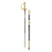 Picture of Sword & Scabbard - Royal Navy Officers Below Flag Rank - CIIIR - Tudor Crown