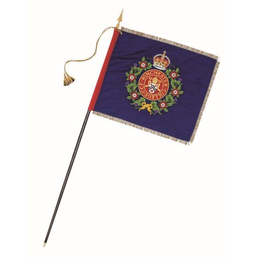 Picture of 42" x 36" CCF Contingent Banner (Consort) - Applique - 2 1/4 inch Gold coloured silk fringe 