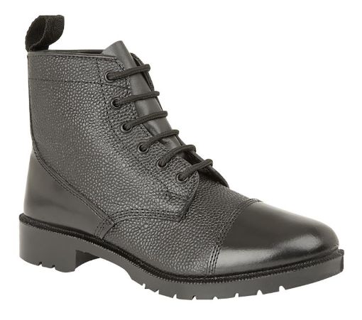 Picture of Black DMS Boot - Hi Shine Toe & Counter - Size 10