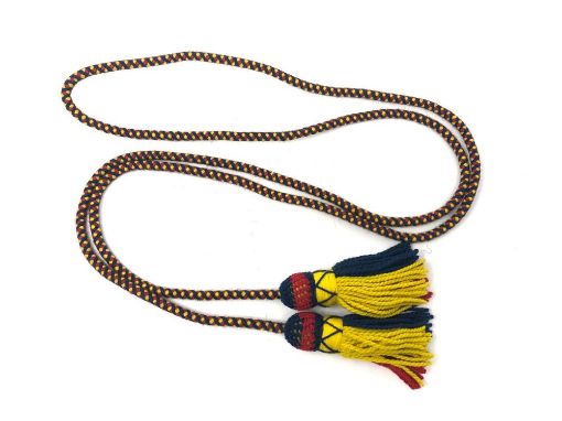 Picture of Regulation Bugle Cord, MoD Specifications, Tri colour (Royal Colours of Red, Blue & Gold) - 103" Long