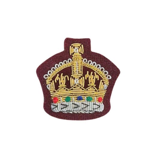 Picture of Mess Dress Crowns - Staff Sergeant - ME307 Medical Maroon Ground - Tudor Crown