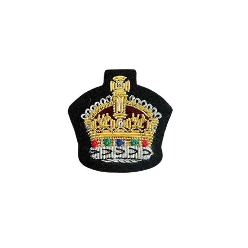 Picture of Mess Dress Crown - Staff Sergeant - Gold on Navy Ground - Tudor Crown
